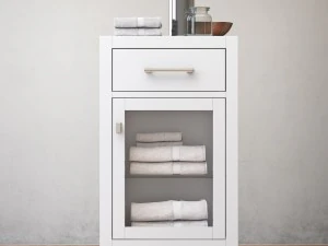 rh hutton glass single-drawer base 3D Model
