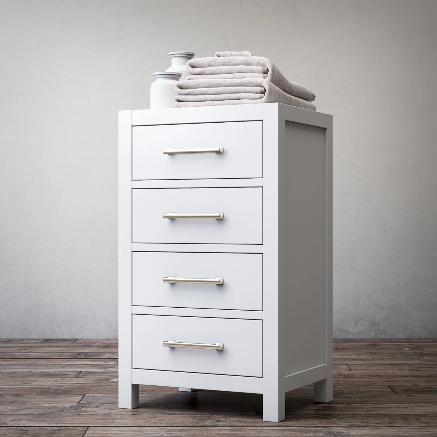 hutton four-drawer base 3D Model .c4d .max .obj .3ds .fbx .stl .blend 