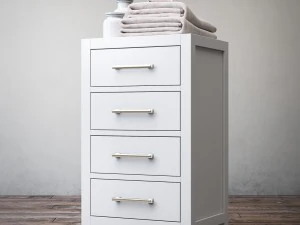 हटन चार-दराज वाला आधार 3D मॉडल