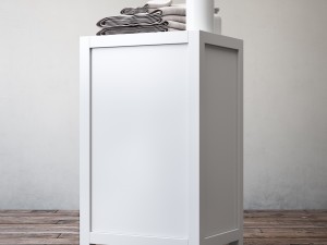 hutton four-drawer base Modelo 3D