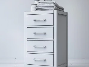 hutton four-drawer base 3D Model