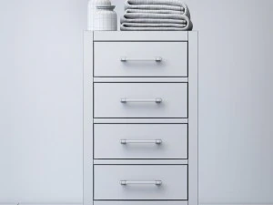 hutton four-drawer base 3D Model