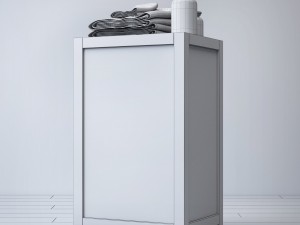 hutton four-drawer base Modelo 3D