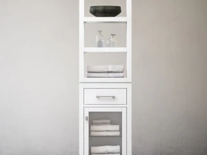 hutton open shelf bath cabinet 3D Model