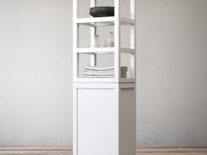 hutton open shelf bath cabinet 3D Model