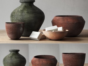 decor pot collection 3D Модель