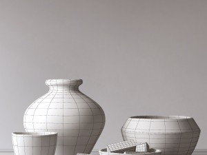 decor pot collection 3D Модель