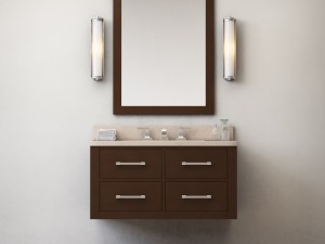 hutton single floating vanity espresso 3D Модель