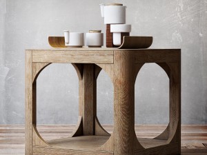 martens square side table 20sq 3D Model