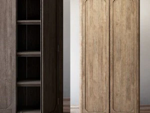 martens panel double-door cabinet 3D Model