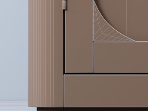 martens panel double-door cabinet Model 3D