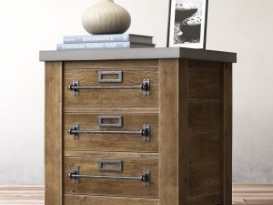 mercantile 24in closed nightstand 3D Model