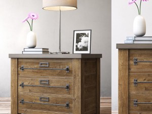 mercantile 32in closed nightstand 3D Model