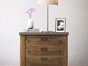 mercantile 32in closed nightstand Modèle 3D