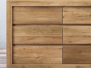 reclaimed russian oak 9-drawer dresser 3D Model