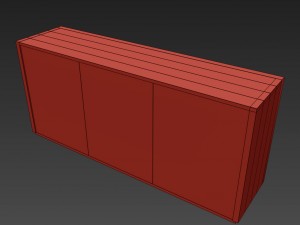 reclaimed russian oak 9-drawer dresser 3D Model