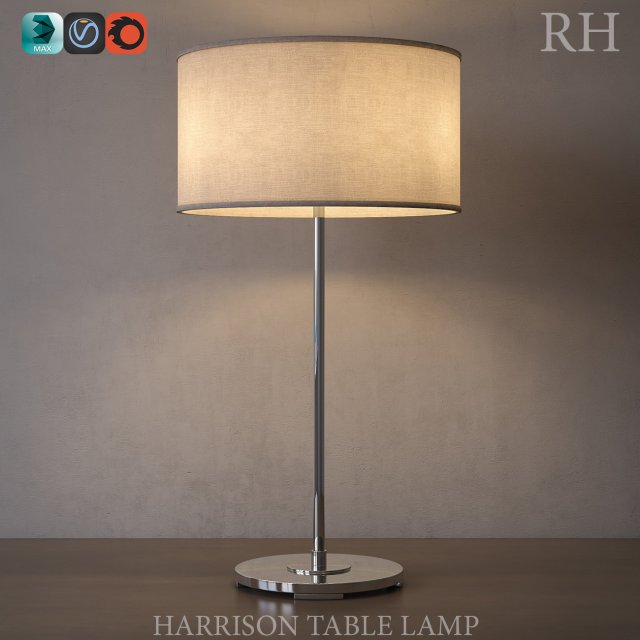 harrison table lamp 3D Модель .c4d .max .obj .3ds .fbx .stl .blend 