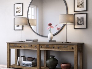 zinc-top mercantile console Modelo 3D