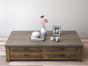 zinc-top mercantile coffee table 3D Model
