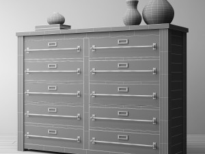 mercantile 10-drawer large chest 3Dモデル