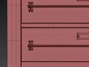 mercantile 10-drawer large chest 3D Model