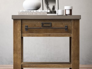zinc-top mercantile side table Modello 3D