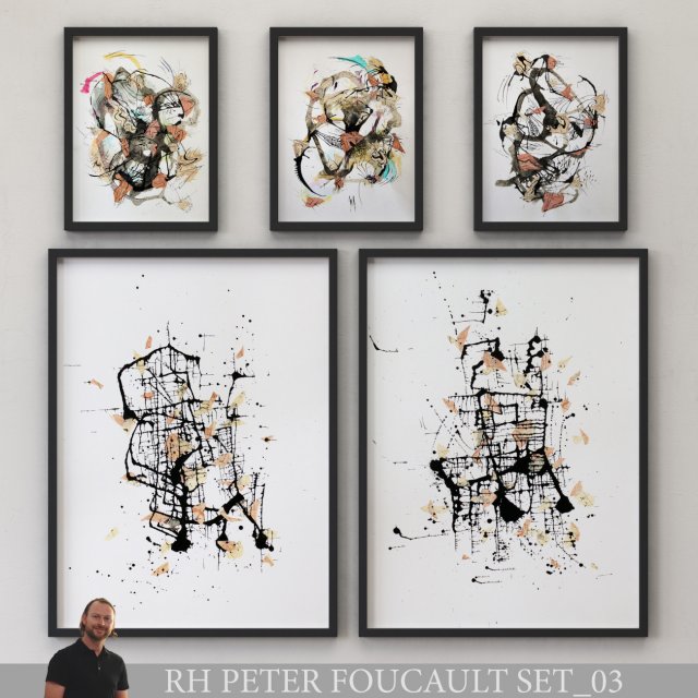 peter foucault set-03 framed 3Dモデル .c4d .max .obj .3ds .fbx .stl .blend 