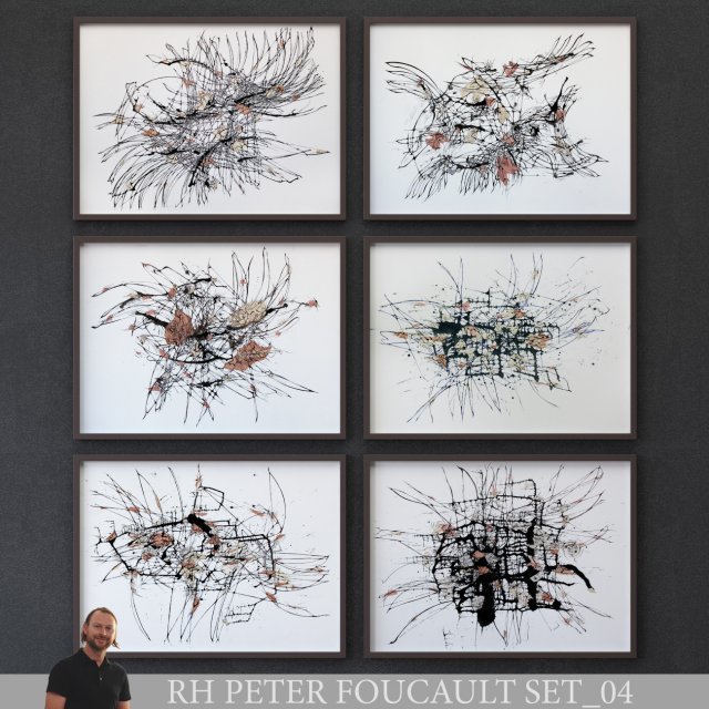 peter foucault set-04 framed 3D-Modell .c4d .max .obj .3ds .fbx .stl .blend 