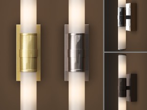 rh cade double sconce 3D Model