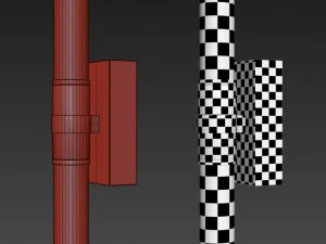 rh cade double sconce 3D Model