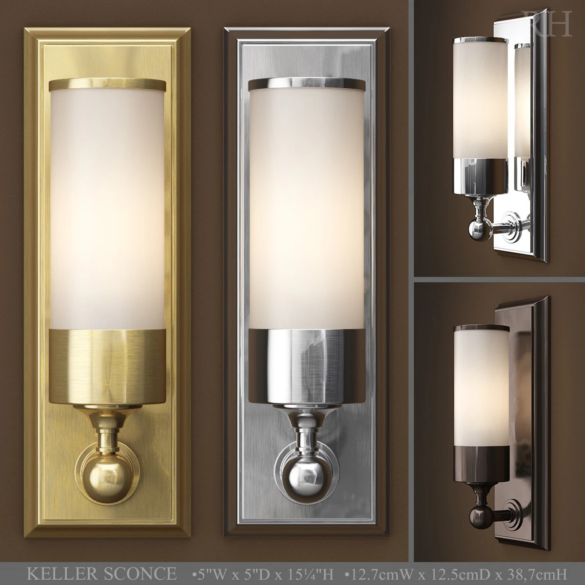 rh keller sconce 3D Model .c4d .max .obj .3ds .fbx .stl .blend 