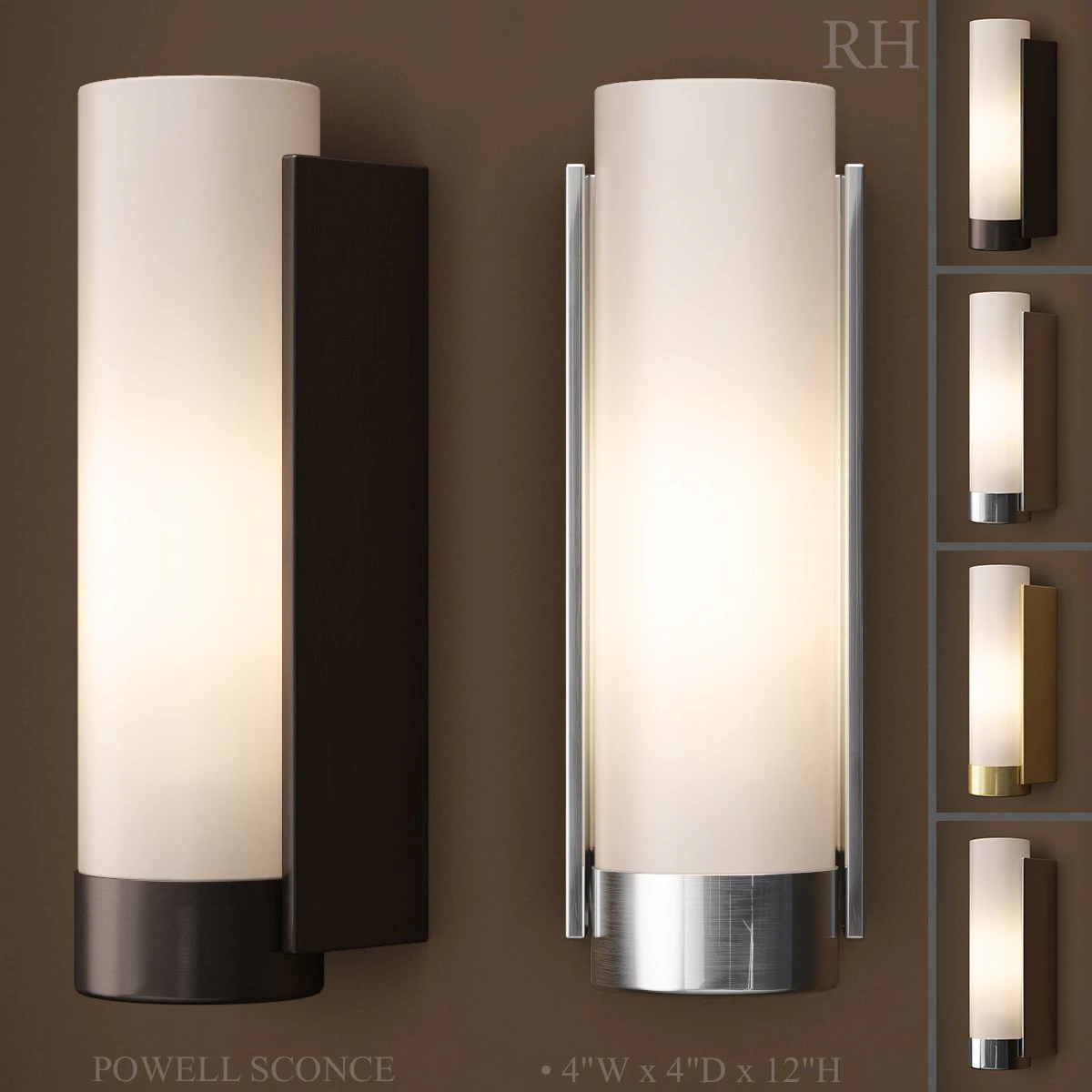 rh powell sconce 3D Model .c4d .max .obj .3ds .fbx .stl .blend 