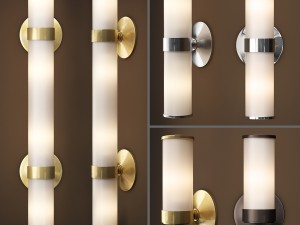rh sutton sconce collection 3D Model