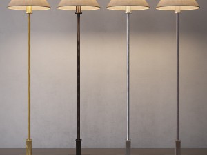 rh petite candlestick table lamp 3D मॉडल
