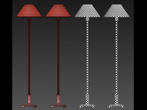 rh petite candlestick table lamp 3D Модель