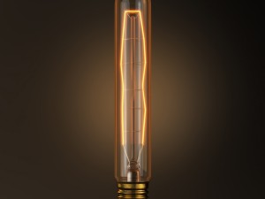 vintage cylinder filament bulb Modelo 3D