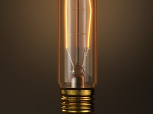 vintage cylinder filament bulb Modelo 3D