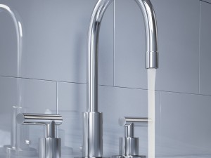 sutton lever-handle 8in widespread faucet 3Dモデル