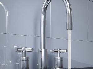 sutton cross-handle 8in widespread faucet 3Dモデル