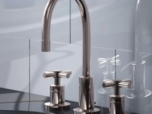 sutton cross-handle 8in widespread faucet 3D Model