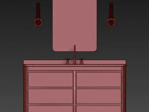 martens single extra-wide vanity 3D Model