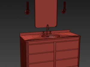 martens single extra-wide vanity 3D 模型