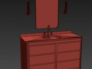 martens single extra-wide vanity 3D Model