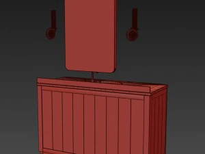 martens single extra-wide vanity 3D Model