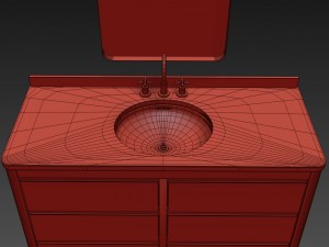 martens single extra-wide vanity 3D 模型