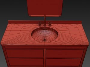 martens single extra-wide vanity 3D Model