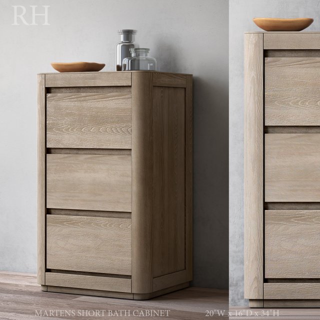 martens short bath cabinet 3D 模型 .c4d .max .obj .3ds .fbx .stl .blend 