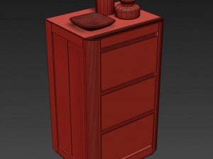 martens short bath cabinet 3D 模型