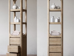 rh martens tall bath cabinet 3D Model