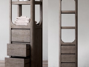 rh martens tall bath cabinet 3D मॉडल